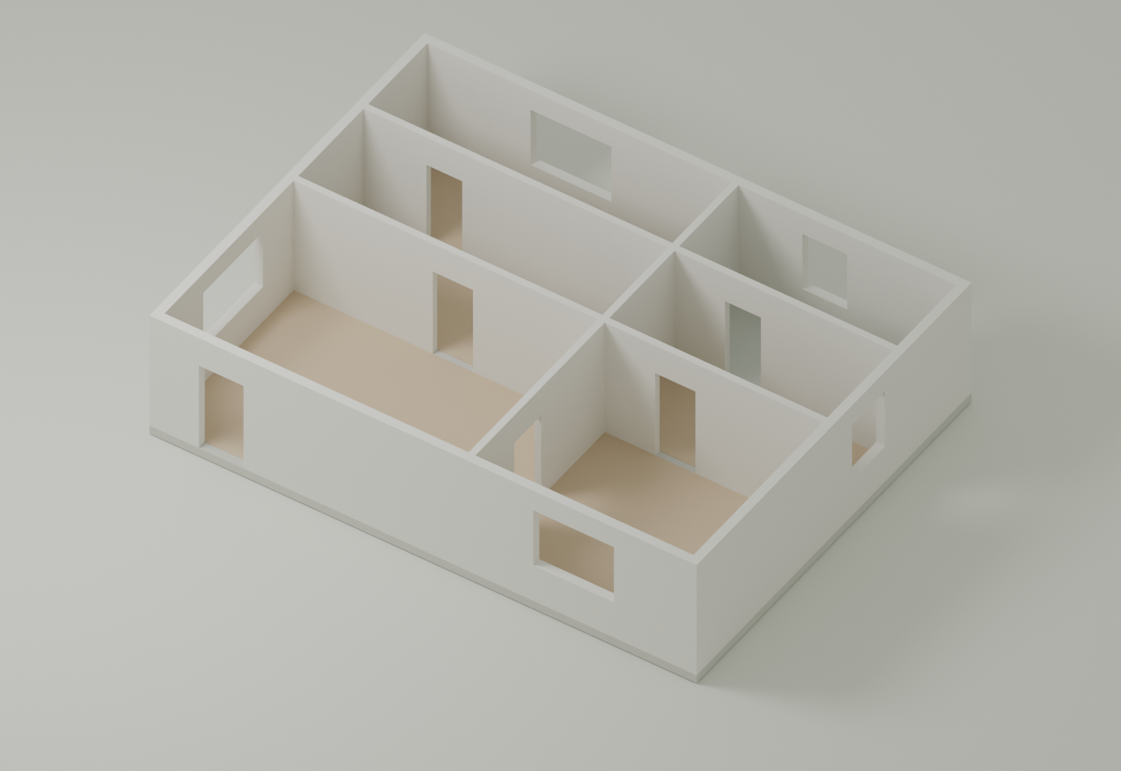 Architectural study of a courtyard residence